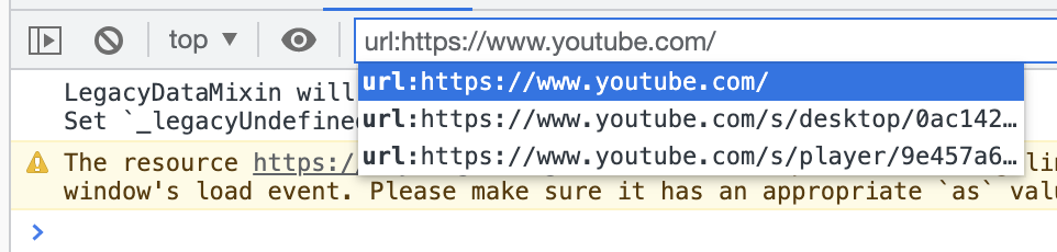 Filtering logs by url